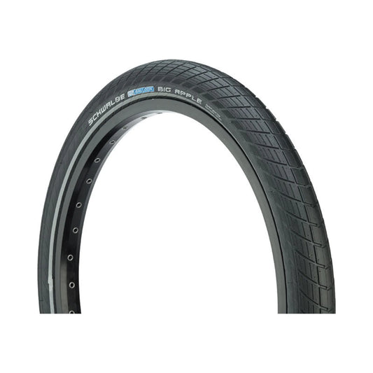 Schwalbe Big Apple Tire - 700 x 50, Clincher, Wire, Black/Reflective, Active, SBC, K-Guard (Bicycle Tires) – detail angle