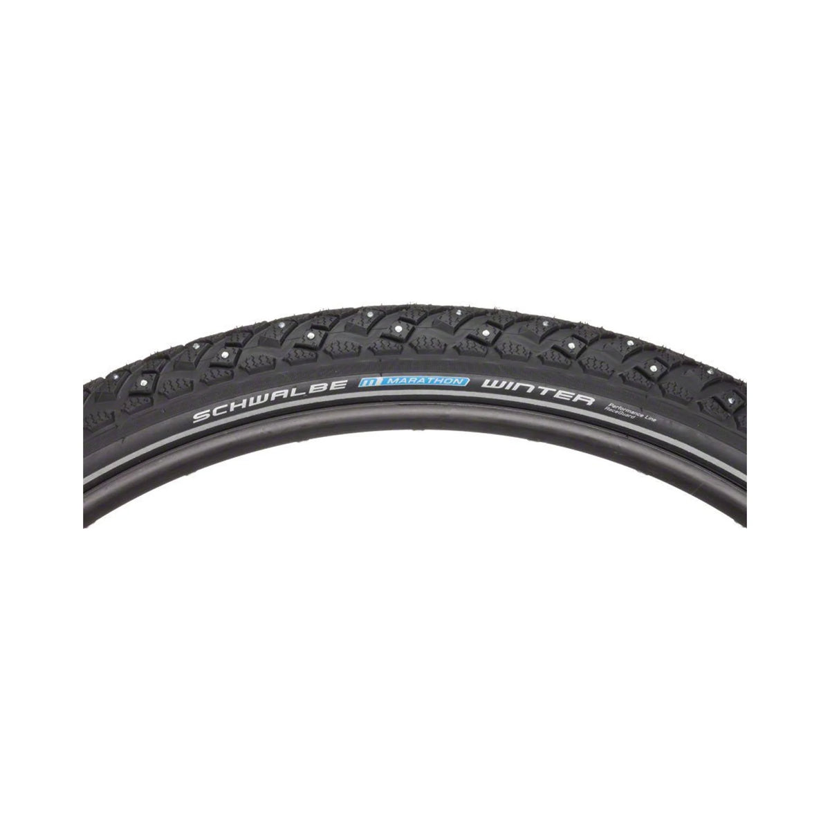 Schwalbe Marathon Winter Plus Tire - 29 x 2, Clincher, Wire, Black/Reflective, Performance Line, 208 Steel Studs – Schwalbe Marathon Winter Plus Tire - 29 x 2, Clincher, Wire, Black/Reflective, Performance Line, 208 Steel Studs (Bicycle