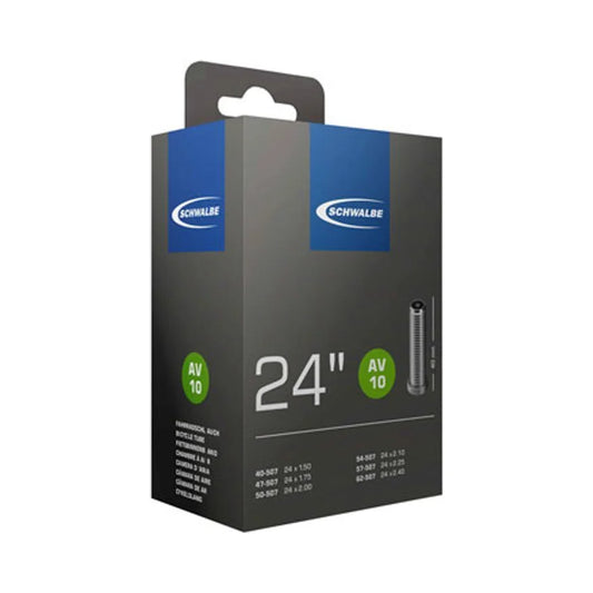 Schwalbe Standard Tube - 24 x 1.5 - 2.5, 40mm Schrader Valve (Bicycle Tubes) – studio product photo