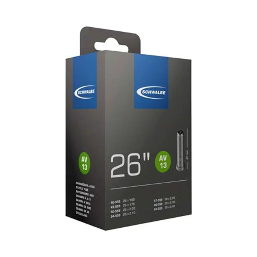 Schwalbe Standard Tube - 26 x 1.5 - 2.5, 40mm Schrader Valve (Bicycle Tubes) – studio product photo