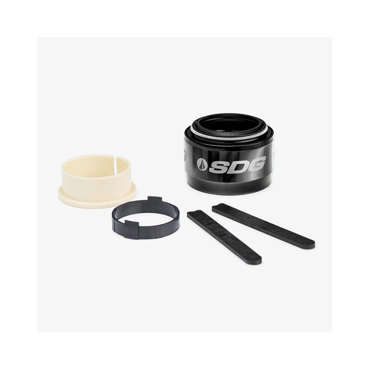 SDG Components, Collar and Bushing for Tellis, Black, For 30.9mm and 31.6mm posts (Dropper Seatpost Part) – close-up detail