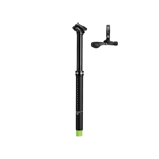 SDG Tellis Dropper Seatpost - 34.9mm, Black (Bicycle Seatposts) – detail angle