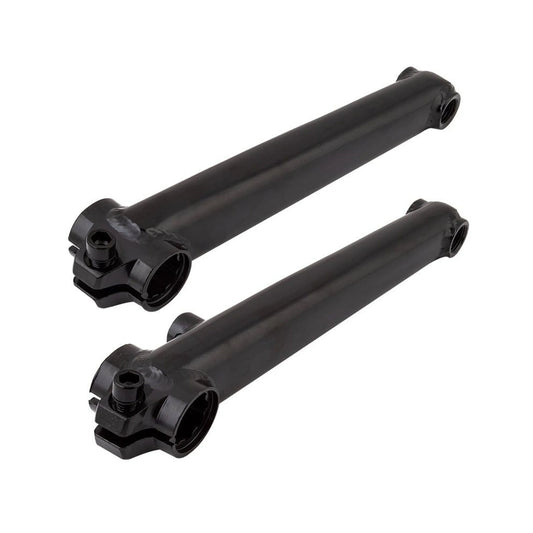 SE Bikes Rad Series BMX Crank Arm Set - 19mm, Black (Bicycle Cranks) – detail angle