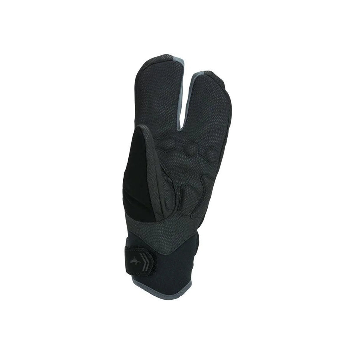 SealSkinz Extreme Cold Weather Cycle Split Finger Gloves - Black/Gray, Full Finger (Bicycle Gloves) – detail angle