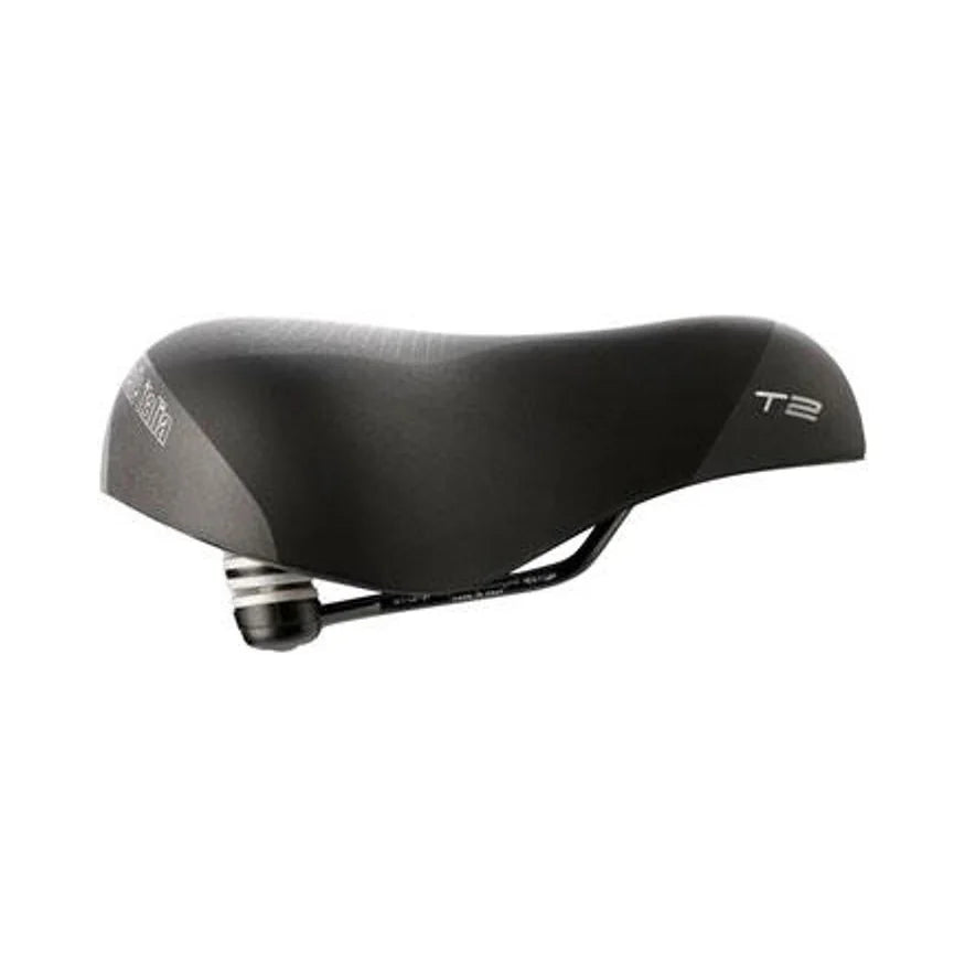 Selle Italia T2 Flow Saddle - Fec Alloy, Black, L2 (Bicycle Saddles) – close-up detail