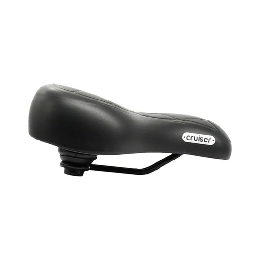 Selle Royal Royal Cruiser Saddle - Black, XXL (Bicycle Saddles) – front profile