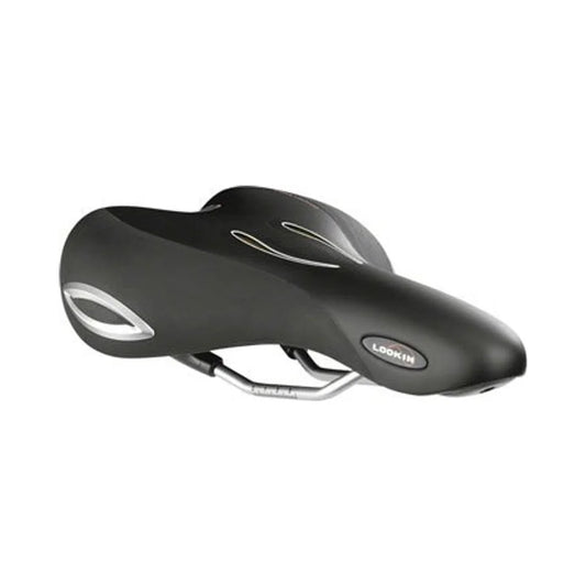 Selle Royal Lookin Saddle - Steel, Black, Moderate (Bicycle Saddles) – studio product photo