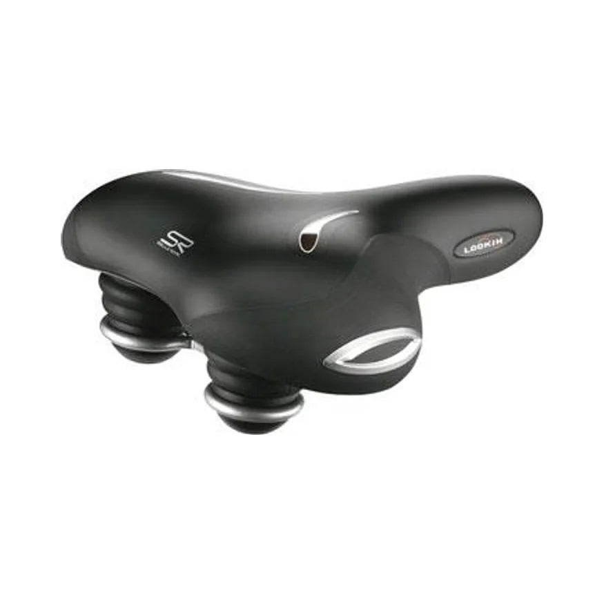 Selle Royal Lookin Saddle - Steel, Black, Relaxed (Bicycle Saddles) – studio product photo