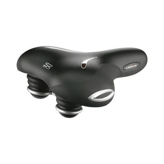Selle Royal Lookin Saddle - Steel, Black, Relaxed (Bicycle Saddles) – studio product photo