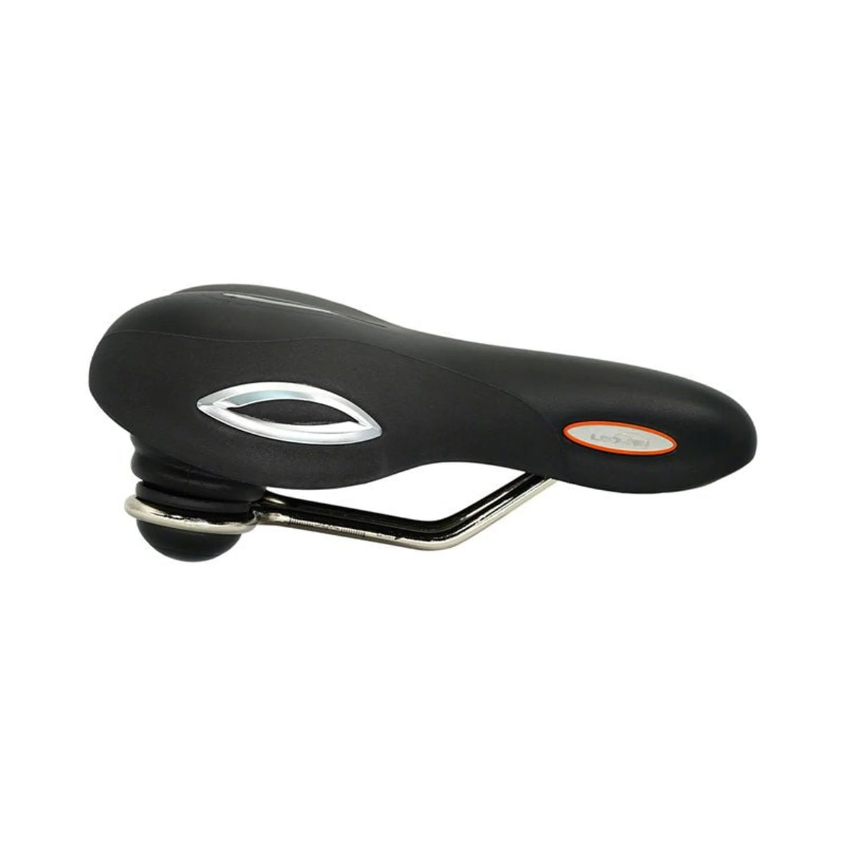 Selle Royal Lookin Stracciatella Saddle - Steel, Black, Relaxed (Bicycle Saddles) – front profile