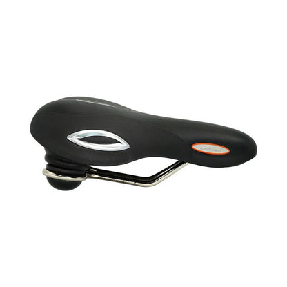 Selle Royal Lookin Stracciatella Saddle - Steel, Black, Relaxed (Bicycle Saddles) – front profile