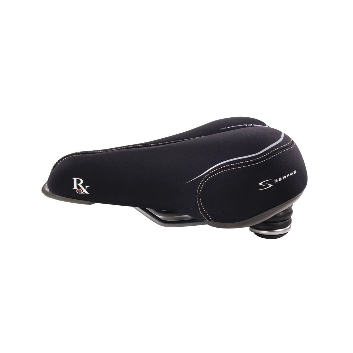 Serfas CR-RXL Twin Bar Design Cruiser RX Comfort w/ Lycra Cover Seat (Bicycle Saddles) – product view