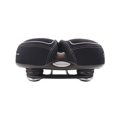 Serfas CR-RXL Twin Bar Design Cruiser RX Comfort w/ Lycra Cover Seat (Bicycle Saddles) – close-up detail