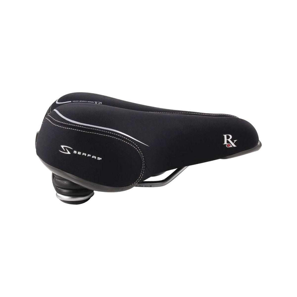 Serfas CR-RXL Twin Bar Design Cruiser RX Comfort w/ Lycra Cover Seat (Bicycle Saddles) – showcase image