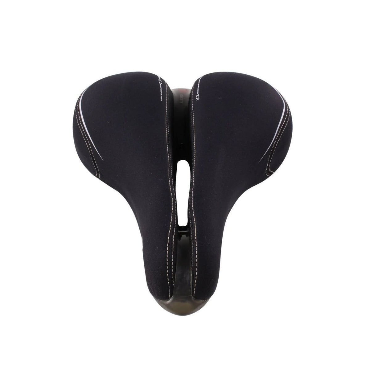Serfas CR-RXL Twin Bar Design Cruiser RX Comfort w/ Lycra Cover Seat (Bicycle Saddles) – front profile (view 7 of 7)