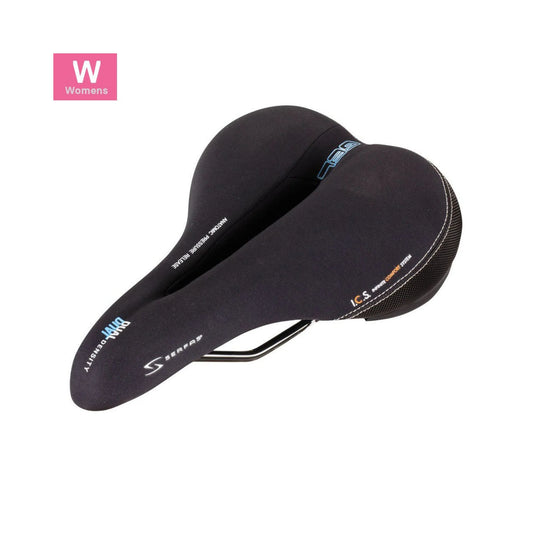 Serfas DDL-CT Dual Density® Women’s Comfort W/Cutout & Lycra Cover Saddle (Bicycle Saddles) – product view