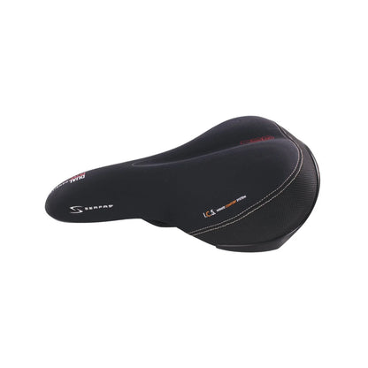 Serfas DDM-200 Dual Density® Men’s Comfort w/ Lycra Cover Saddle (Bicycle Saddles) – detail angle