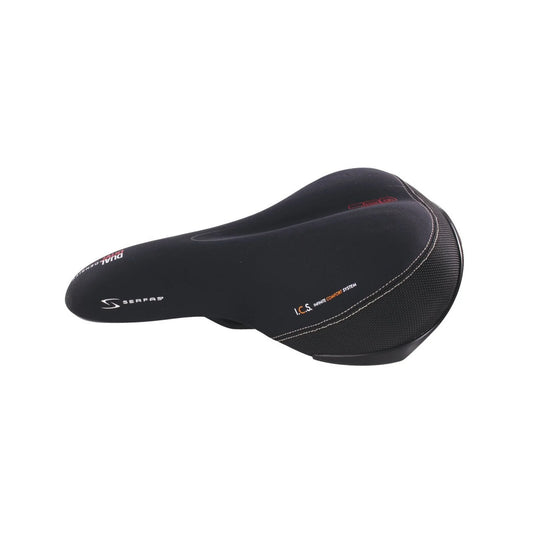 Serfas DDM-200 Dual Density® Men’s Comfort w/ Lycra Cover Saddle (Bicycle Saddles) – detail angle