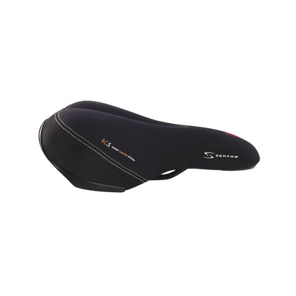 Serfas DDM-200 Dual Density® Men’s Comfort w/ Lycra Cover Saddle (Bicycle Saddles) – close-up detail