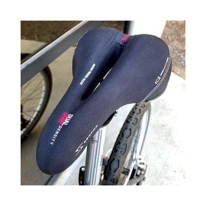Serfas DDM-CT Dual Density® Men’s Comfort W/Cutout & Lycra Cover Saddle (Bicycle Saddles) – studio photo (view 11 of 11)