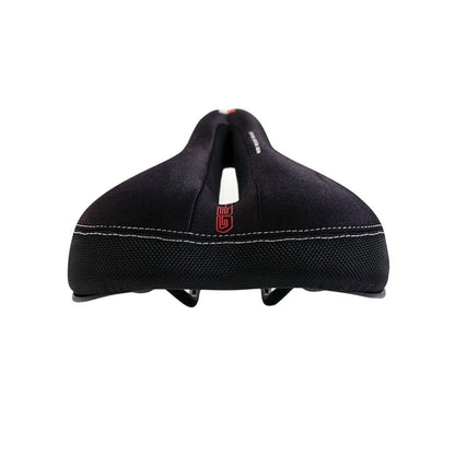 Serfas DDM-CT Dual Density® Men’s Comfort W/Cutout & Lycra Cover Saddle (Bicycle Saddles) – close-up detail