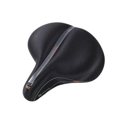 Serfas EG-8966E E-GEL® Cruiser Elastomer Rear Suspension w/ Lycra Cover Saddle (Bicycle Saddles) – studio photo