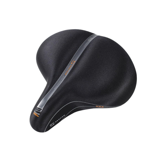 Serfas EG-8966E E-GEL® Cruiser Elastomer Rear Suspension w/ Lycra Cover Saddle (Bicycle Saddles) – studio photo
