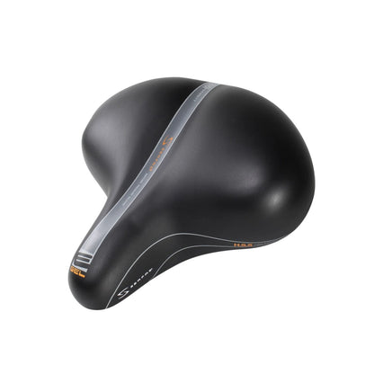 Serfas EG-8966EV E-GEL® Cruiser Elastomer Rear Suspension w/ Waterproof Soflex Cover Saddle (Bicycle Saddles) – front profile