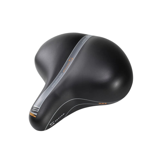 Serfas EG-8966EV E-GEL® Cruiser Elastomer Rear Suspension w/ Waterproof Soflex Cover Saddle (Bicycle Saddles) – front profile