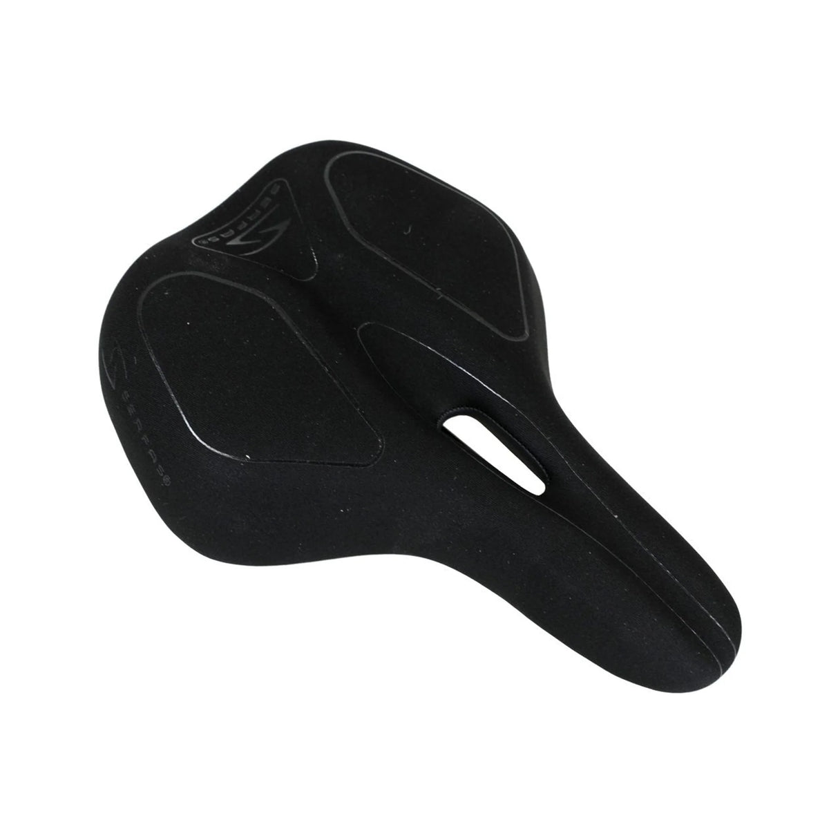 Serfas TBM-50L Tailbones® Memory Foam Lycra Dual Density Saddle (Bicycle Saddles) – detail angle