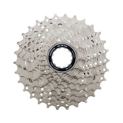 Shimano 105 CS-HG700-11 Cassette - 11 Speed, 11-34t, Silver (Bicycle Cassettes & Freewheels) – detail angle