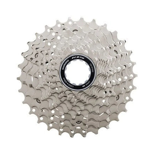 Shimano 105 CS-HG700-11 Cassette - 11 Speed, 11-34t, Silver (Bicycle Cassettes & Freewheels) – detail angle