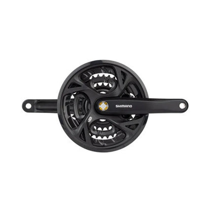 Shimano Acera FC-M371-L Crankset - 175mm, 9-Speed, 48/36/26t, Riveted, Square Taper JIS Spindle Interface, Black – Shimano Acera FC-M371-L Crankset - 175mm, 9-Speed, 48/36/26t, Riveted, Square Taper JIS Spindle Interface, Black (Bicycle