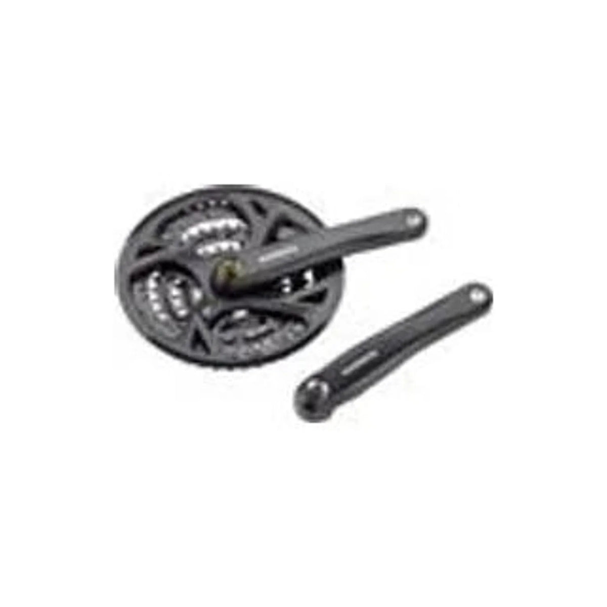 Shimano Acera FC-M371-L Crankset - 175mm, 9-Speed, 48/36/26t, Riveted, Square Taper JIS Spindle Interface, Black (Bicycle