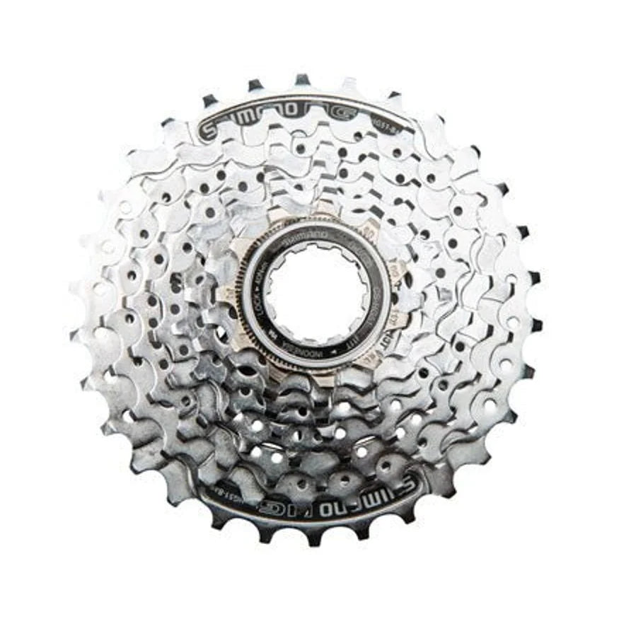 Shimano Alivio CS-HG51 Cassette - 8 Speed, 11-32t, Silver (Bicycle Cassettes & Freewheels) – studio product photo