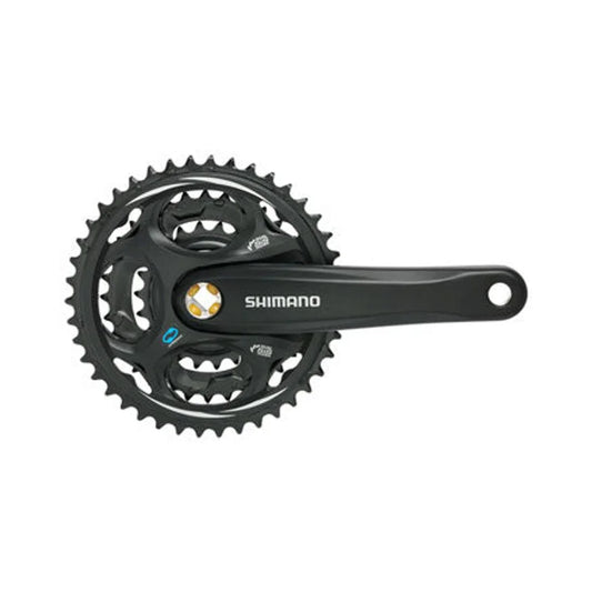 Shimano Altus FC-M311 Crankset - 170mm, 7/8-Speed, 42/32/22t, Riveted, Square Taper JIS Spindle Interface, Black – Shimano Altus FC-M311 Crankset - 170mm, 7/8-Speed, 42/32/22t, Riveted, Square Taper JIS Spindle Interface, Black (Bicycle