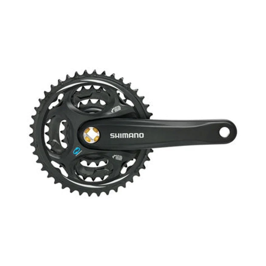 Shimano Altus FC-M311 Crankset - 170mm, 7/8-Speed, 48/38/28t, Riveted, Square Taper JIS Spindle Interface, Black – Shimano Altus FC-M311 Crankset - 170mm, 7/8-Speed, 48/38/28t, Riveted, Square Taper JIS Spindle Interface, Black (Bicycle