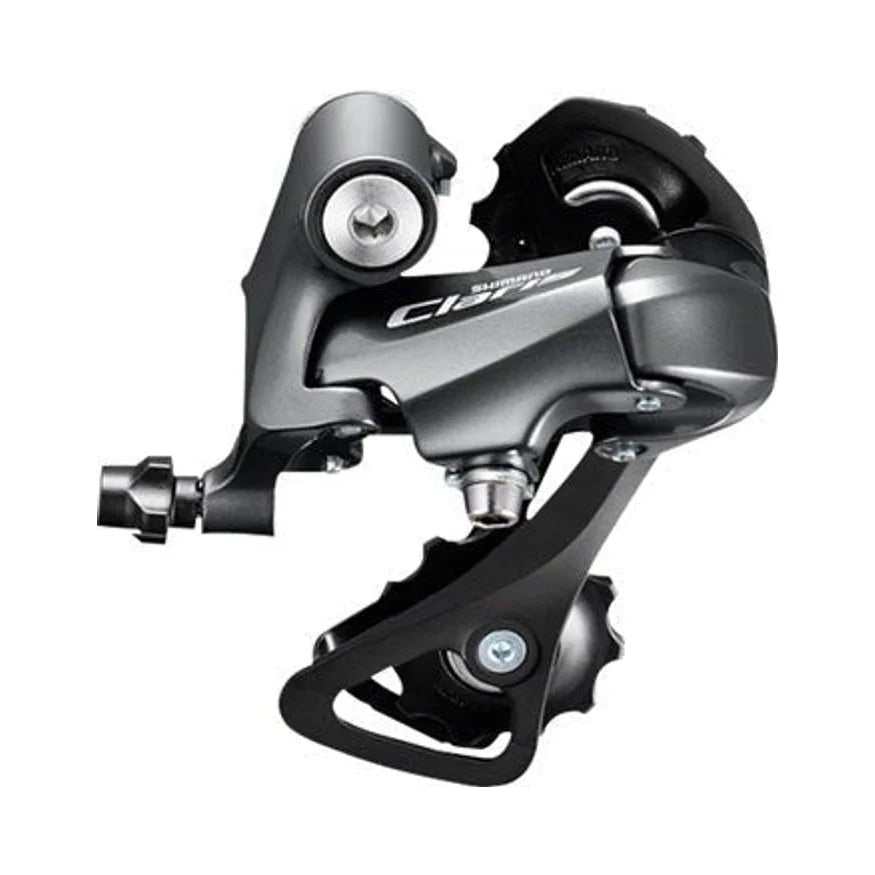 Shimano Claris RD-R2000-GS Rear Derailleur - 8 Speed, Medium Cage, Black (Bicycle Derailleurs) – studio product photo