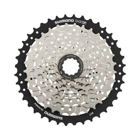 Shimano CS-HG400-8 Cassette - 8 Speed, 11-40t, Silver (Bicycle Cassettes & Freewheels) – studio product photo