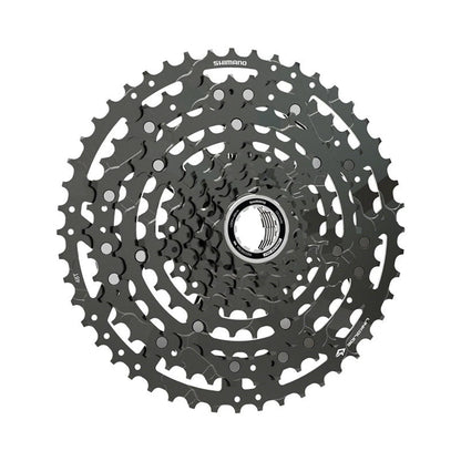 Shimano CUES CS-LG400-10 Cassette - 10-Speed, 11-48t, LINKGLIDE, Black (Bicycle Cassettes & Freewheels) – detail angle