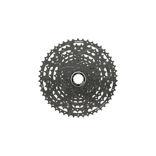 Shimano CUES CS-LG400-11 Cassette - 11 Speed, 11-50t, LINKGLIDE, Black (Bicycle Cassettes & Freewheels) – front profile