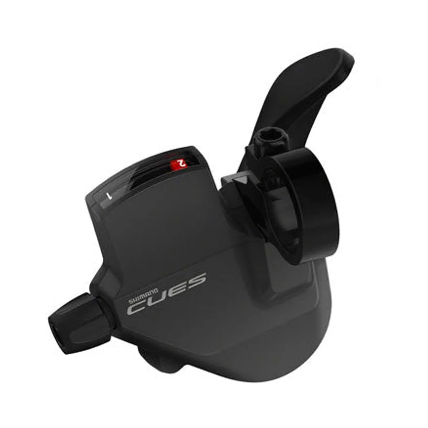 Shimano CUES SL-U4000-L Shifter - Left, 2-Speed, Rapidfire Plus Mono, Optical Gear Display, Black – Shimano CUES SL-U4000-L Shifter - Left, 2-Speed, Rapidfire Plus Mono, Optical Gear Display, Black (Bicycle Shifters)