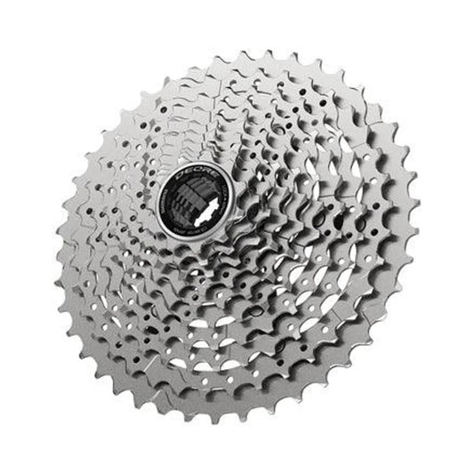 Shimano Deore CS-M4100-10 Cassette - 10-Speed, 11-42t, Silver (Bicycle Cassettes & Freewheels) – studio product photo