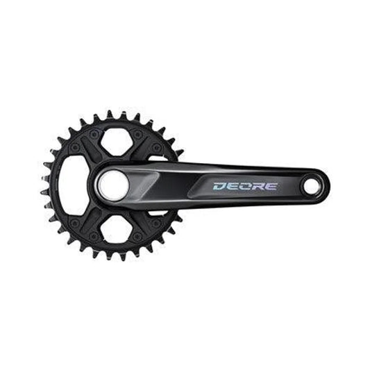 Shimano Deore FC-M6130-1 Crankset - 175mm, 12-Speed, 32t, Black (Bicycle Cranks) – studio product photo
