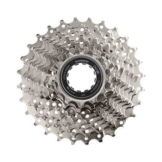 Shimano Deore M6000 CS-HG500 Cassette - 10 Speed, 11-34t, Silver (Bicycle Cassettes & Freewheels) – studio product photo
