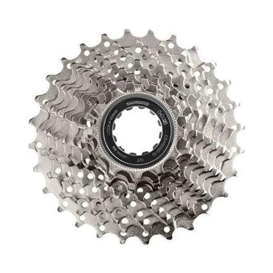 Shimano Deore M6000 CS-HG500 Cassette - 10 Speed, 12-28t, Silver (Bicycle Cassettes & Freewheels) – studio product photo
