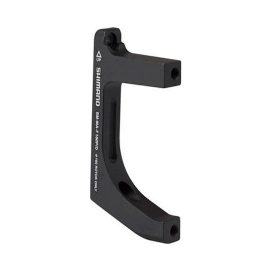 Shimano F160P/D Disc Brake Adaptor for 160mm Rotor, 74mm Caliper, Flat- Mount Fork – studio product photo