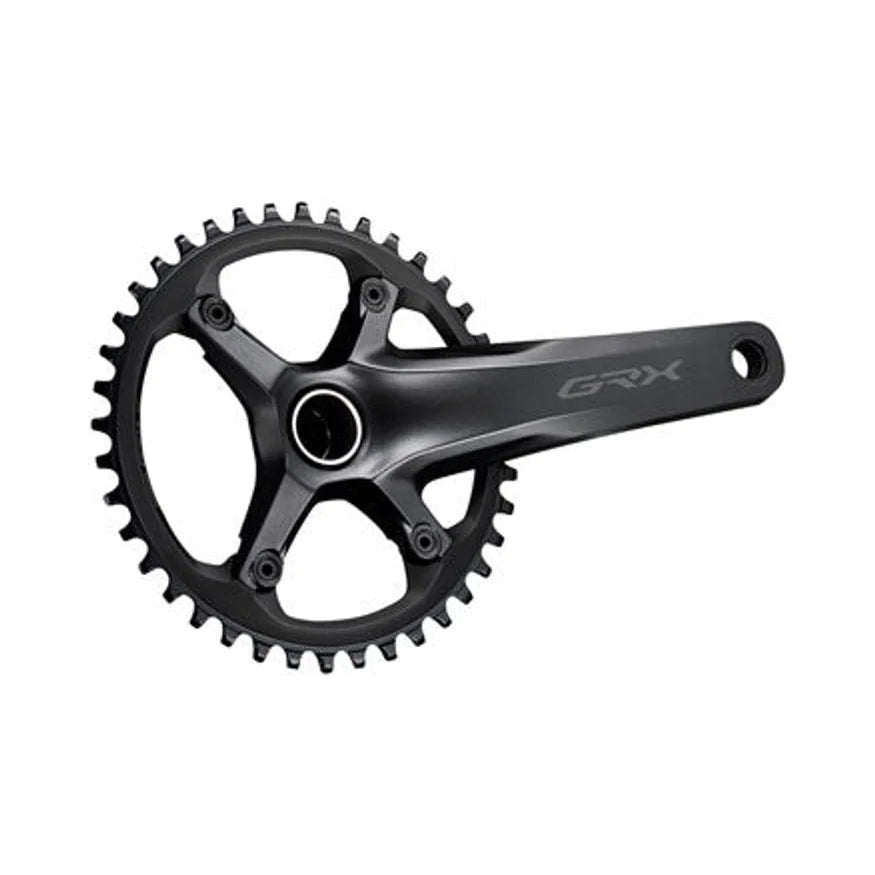 Shimano GRX FC-RX600-1 Crankset - 172.5mm, 11-Speed, 40t, 110 BCD, Hollowtech II Spindle Interface, Black – Shimano GRX FC-RX600-1 Crankset - 172.5mm, 11-Speed, 40t, 110 BCD, Hollowtech II Spindle Interface, Black (Bicycle Cranks)