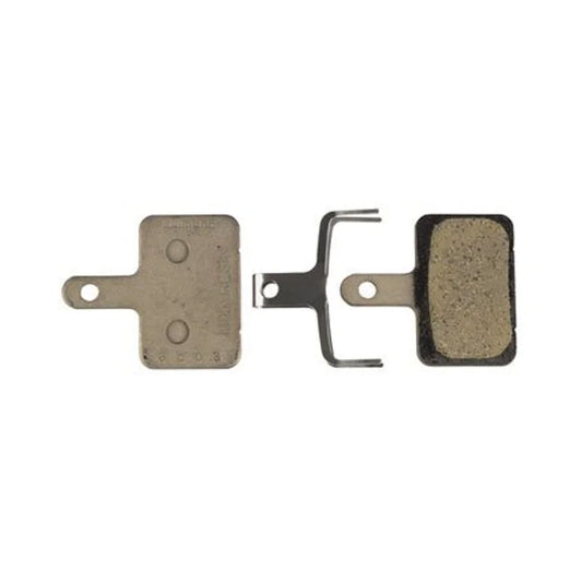 Shimano M05-RX Disc Brake Pads and Springs - Resin Compound, Steel Back Plate, One Pair – studio product photo