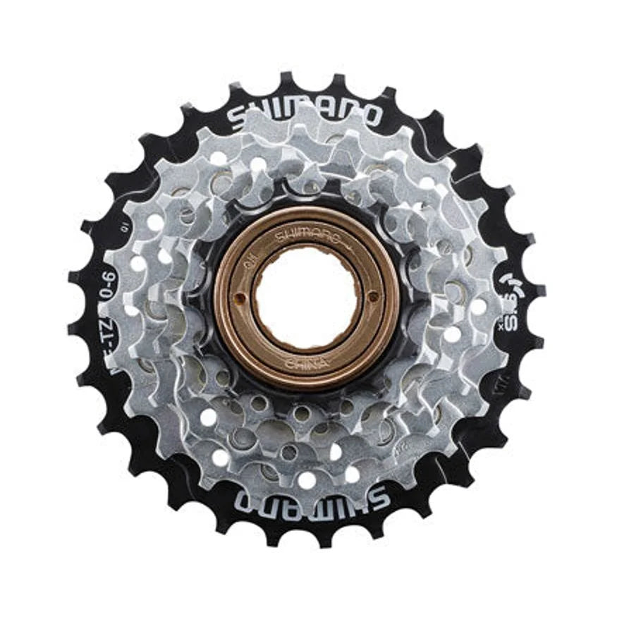 Shimano MF-TZ510-6-CP Multi-Speed Freewheel - 6-Speed, 14-28t (Bicycle Cassettes & Freewheels) – studio product photo